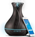 Smart Wifi Wireless Essential Oil Aromatherapy 400ML Ultrasonic Dark Brown. Fixed Price $61.85.