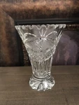 Vintage Elegant Crystal Cut Glass Vase 6 Tall Great Condition. Fixed Price $24.00.