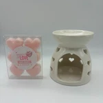 Season Of Love Ceramic Wax Warmer & Pink Shaped Melts New. Fixed Price $14.99.