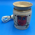 Scentsy Retired Owl Limb Full-size Wax Warmer #26973 Brown Stoneware. Fixed Price $29.95.