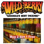 Wildberry Incense Sticks 11" Strong Scents -- 20'S / Pack Buy Get Free. Fixed Price $7.99.