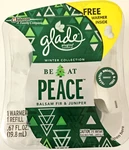 Glade Winter Collection Be At Peace Balsam Fir & Juniper Warmer Refill. Fixed Price $19.93.