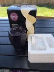 Scentsy Blackberry Purple Glass Plug Nightlight Mini Wax Warmer - Retired Nib. Fixed Price $16.99.