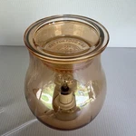 Scentsy Amber Glass Accent Lamp Warmer Shade/globe Corded Wall Switch W/ Bulb!. Fixed Price $32.87.