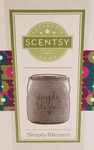 Retired & Htf Scentsy Simply Blessed Full Size Wax Warmer New In Box. Fixed Price $26.95.