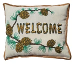 Welcome Pinecones Balsam Fir Filled Pillow 8"X10" Sachet Paine's Christmas Tree. Fixed Price $32.95.