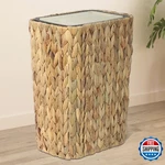 Trongee Boho Rattan Trash Can With Lid, 2.6 Gal Slim Bathroom Garbage. Fixed Price $57.94.