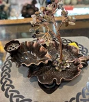 Metal Back Flow Incense Burner With Mix Tourmaline Tree See Video. Fixed Price $15.99.