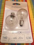 Scentsationals 20 Watt Wax Warmer Two Bulb Set G30 Base 140 Lumens. Fixed Price $12.50.