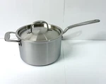New Made 4 Quart Stainless Steel Saucepan With Lid - 5 Ply All Clad. Fixed Price $161.10.