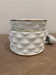 Scentsy Diamond Milk Glass Full Size Plug-in Wax Warmer White. Fixed Price $19.80.