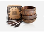 New Cocobowlco 4 Coconut & Wooden Spoons Set Eco-friendly Sealed. Fixed Price $16.99.