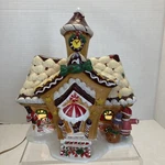 O'well Gingerbread Sugarplum Valley Deluxe Lighted Christmas House Snowman Box. Fixed Price $29.96.
