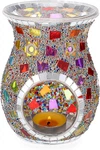 Juxyes Charming Mosaic Essential Oil Burner, Tea Light Wax Melt Warmer For Scent. Fixed Price $24.99.