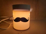 Rare Scentsy Warmer Mustache Design 28521 For Man Cave Fathers Day Men Office. Fixed Price $30.99.