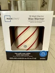 New Mainstays Christmas Peppermint Strip Ceramic Electric Wax Melt Warmer. Fixed Price $10.00.