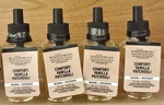 4 New Bath & Body Works Comfort Vanilla Patchouli Wallflowers Oil Refills Bulb. Fixed Price $39.99.