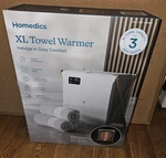 Homedics Xl Towel Warmer, Luxe Spa Edition New/open Box. Fixed Price $128.95.