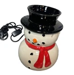 Ashland Candle Snowman Scent Melt Warmer 6 Tall Electric 3 Pc New In Box Nib. Fixed Price $18.00.