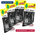 Little Trees Vent Wrap Air Freshener 4-PACKS Car Freshner (black Ice). Fixed Price $20.66.