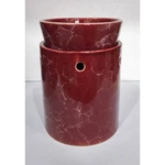Tall Red Marbled Ceramic Electric Scented Oil Tart Candle Burner/warmer Light. Fixed Price $24.99.