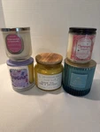 Lot Of 5 Scented Candles Yankee Bath & Body Works White Barn New Unused Mixed. Fixed Price $30.00.