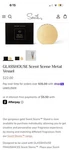 Glasshouse Fragrances Scent Scene Metal Vessel Brushed Gold Stand. Fixed Price $19.99.