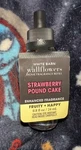 Bath & Body Works White Barn Wallflower Strawberry Pound Cake Refill B18. Fixed Price $9.49.