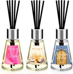 3 Pack Reed Diffuser, Scented Oil With 15 Sticks, Escape/vanilla/morocc. Fixed Price $29.99.