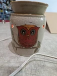 Retired Scentsy Wax Full Size Warmer Owlet On Limb 26973 Tan Orange. Fixed Price $19.99.