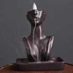 Home Decor Incense Burner Waterfall Statue Backflow Holder Aromatherapy. Fixed Price $35.14.
