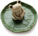100% Handmade Ceramic Stick Burner Holder,small Frog Incense,lotus Le.... Fixed Price $26.95.
