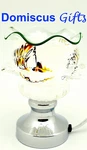 New! Glass Flower Aroma Electric Oil Burner Fragrance Touch Lamp Night Light. Fixed Price $19.80.