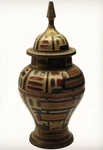 Brass Enamel Multicolored Ginger/ Apothecary Jar Incense Burner. Fixed Price $14.99.