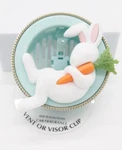 (1) Bath Body Works White Bunny Rabbit Carrot Scentportable Vent Visor Clip. Fixed Price $15.00.