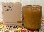 New Box Illume Winter White Scented Mercury Glass Candle 8.3 Oz. Fixed Price $21.99.