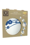 Vtg Blue Cherry Blossom Wall Mirrors Set Of 6 Elements Floral Decor Round Read. Fixed Price $44.00.