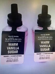 Bath & Body Works Warm Vanilla Sugar Wallflower Fragrance Refill Bulb 2 Pack New. Fixed Price $8.00.