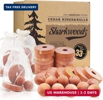 Cedar Blocks For Clothes Storage 33 Pack, 20 Rings Balls Bags, 100%. Fixed Price $16.29.
