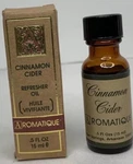 Aromatique Refresher Oil .5 Fl Oz 15 Ml Cinnamon Cider Scented Original Box. Fixed Price $9.95.