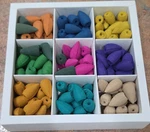 Otofy Backflow Incense Cones Gift Box Set, Multicolor, Jasmine Ocean Lemon. Fixed Price $6.56.