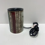 Scentsy Brushstrokes Wax Warmer Green Burgandy Paint Pattern 6" Cylinder. Fixed Price $14.96.