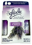 Glade Sense & Spray 2 Refills Lavender Vanilla Automatic Room Freshener New. Fixed Price $24.95.