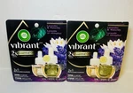 2 New Air Wick Vibrant Plug-in Scented Oil Refills Lavender & Waterlilly. Fixed Price $14.99.