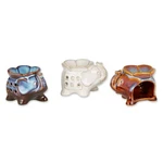 Elephant Candle Holder Oil Warmer Trio. Fixed Price $35.00.