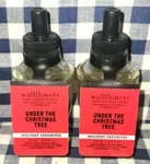 New 2-PACK Under The Christmas Tree Wallflower Refill Bulbs Bath & Body Works. Fixed Price $22.00.