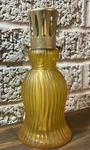 Berger Lampe France Amber Gold Art Glass Hand Blown Oil With Diffuser. Fixed Price $49.99.