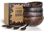 New Cocobowlco 4 Coconut & Wooden Spoons Set Eco-friendly. Fixed Price $30.00.