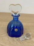 Callezione Italian Blue Perfume Bottle 24% Crystal 6 Tall Glass Top Dauber. Fixed Price $12.99.