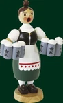 Smoker Erzgebirge Seiffen Woman Helga With Beer Steins 02608 New. Fixed Price $174.11.